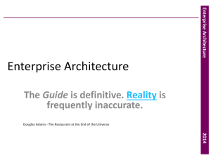 Enterprise Architecture: The Guide is difinitive