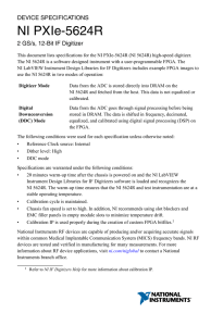 NI PXIe-5624R Specifications