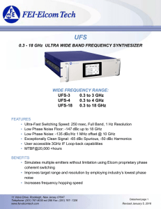 UFS-18 Series Technical Data Sheet - FEI