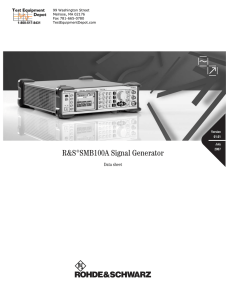 Datasheet - Test Equipment Depot