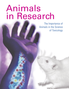 Animals in Research - Society of Toxicology