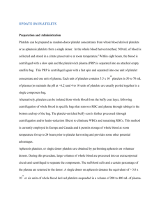 Update on Platelets - American Society of Anesthesiologists