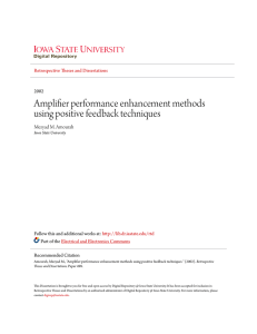 Amplifier performance enhancement methods using positive