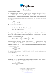 Technical Note 2 R Vref I = ) 2( 1 Rb RI RbI Vref VA + × = × + = ) 2 2