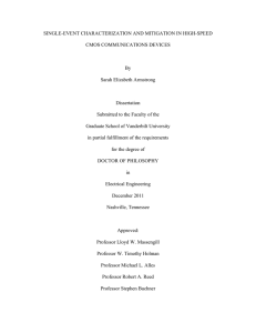 SINGLE-EVENT CHARACTERIZATION AND MITIGATION IN HIGH