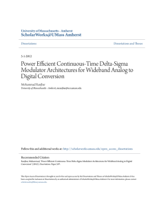 Power Efficient Continuous-Time Delta