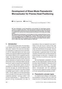 Development of Shear-Mode Piezoelectric Microactuator for