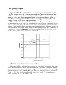 1 Power Management Basics 2. Power Supply