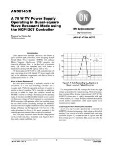 AND8145/D A 75 W TV Power Supply Operating in Quasi−square