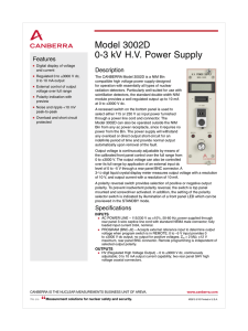 Canberra 3002D power supply