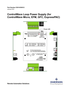 ControlWave Loop Power Supply - Welcome to Emerson Process