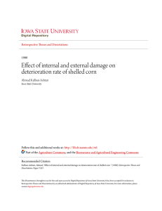 Effect of internal and external damage on deterioration rate of