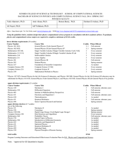 BS Physics and Computational Science