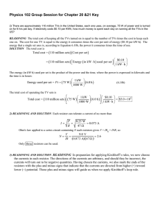 Physics 100 Group Session for Chapters 1 – 3