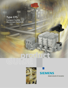 Type CFS - Electrozad Supply Company