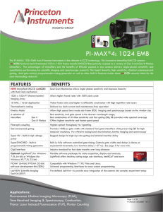 PI-MAX®4: 1024 EMB - Princeton Instruments
