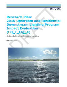 2015 Upstream and Residential Downstream Lighting Program