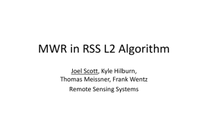 MWR in RSS L2 Algorithm