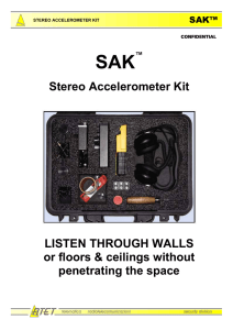 Stereo Accelerometer Kit