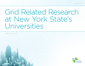 Grid Related Research at New York State`s Universities