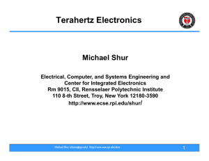 Terahertz Electronics