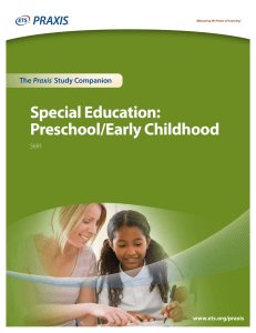 Special Education: Preschool/Early Childhood