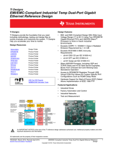 EMI/EMC-Compliant Industrial Temp Dual-Port