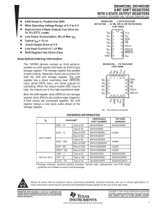 74HC595 Datasheets