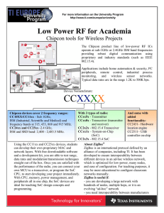 Low Power Wireless in Universities