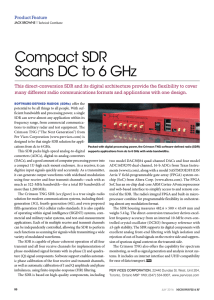 Compact SDR Scans DC to 6 GHz