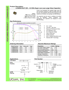 LC0402A103JT: DC – 6.0 GHz Super Low Loss Large