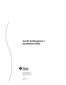 Sun N1 Grid Engine 6.1 Installation Guide