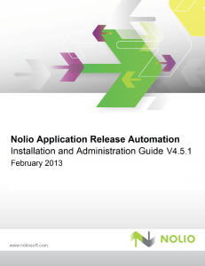 Nolio Application Release Automation Installation and