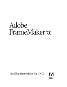 Installing FrameMaker for UNIX