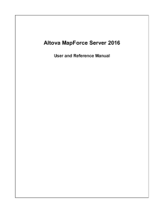 Altova MapForce Server 2016