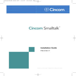 Cincom Smalltalk Installation Guide