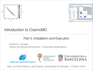 “Introduction to CosmoMC” Part II