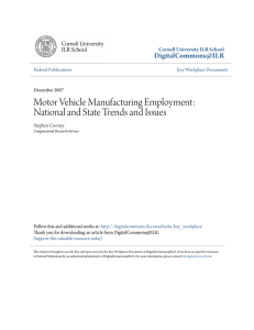 Motor Vehicle Manufacturing Employment