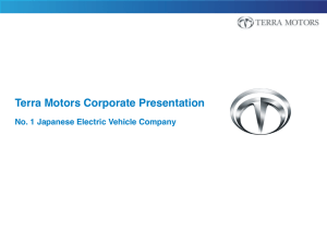 Terra Motors Corporate Presentation