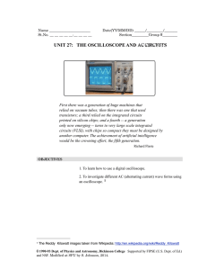 UNIT 27: THE OSCILLOSCOPE AND