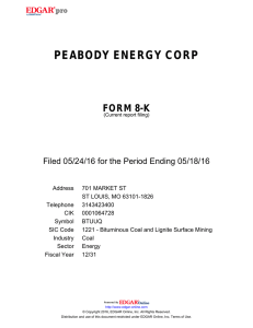 peabody energy corp