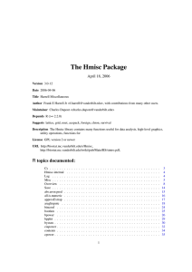 The Hmisc Package - Up to higher level directory