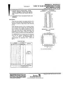 4-Line To 16-Line Decoders/Demultiplexers
