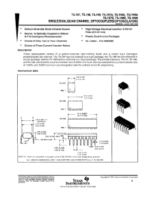 Single/Dual/Quad Channel Optocouplers