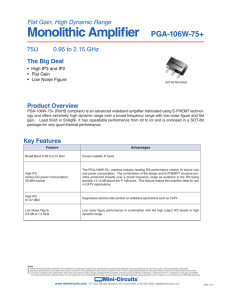 Monolithic Amplifier