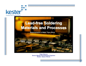 Lead-free Soldering Materials and Processes