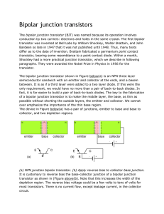 Bipolar junction transistors