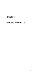 Motors and BJTs - Oregon State University