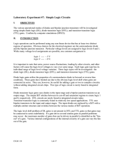 Laboratory Experiment #7: Simple Logic Circuits