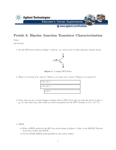 Prelab 3: Bipolar Junction Transistor Characterization